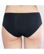 Bragas menstruales negras de algodón: flujo medio a pesado