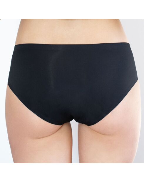 Bragas menstruales negras de algodón: flujo medio a pesado