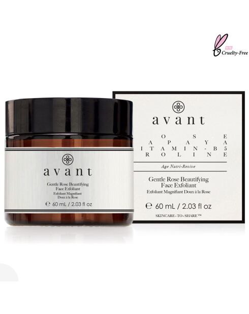 Exfoliant visage embellissant rose délicate - 60 ml