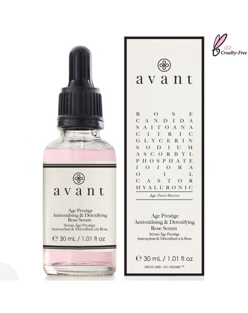 Sérum Âge Prestige antioxydant & détoxifiant à la rose - 30 ml