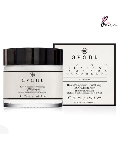 Hydratant jour & nuit revitalisant à la rose & au squalane - 50 ml