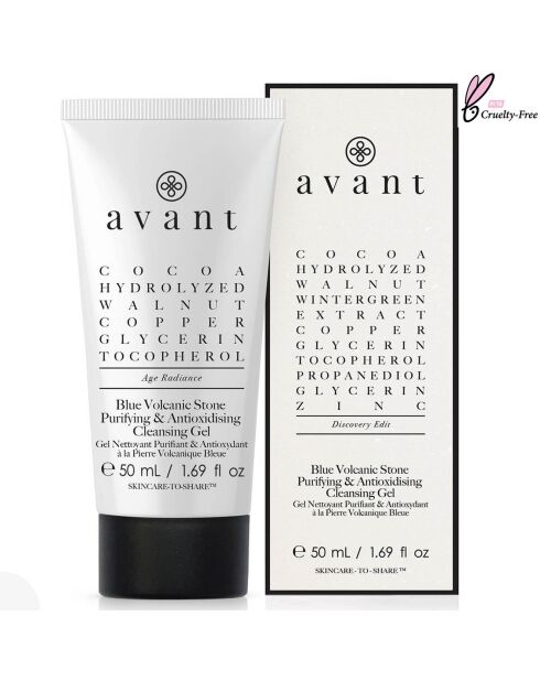 Gel Nettoyant Purifiant & Antioxydant à la Pierre Volcanique Bleue - 100ml