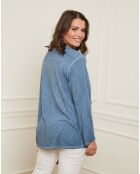 Top Jade bleu