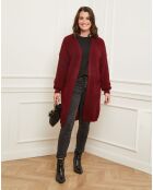 Cardigan Juliette rouge bordeaux