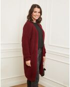 Cardigan Juliette rouge bordeaux