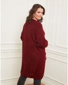 Cardigan Juliette rouge bordeaux