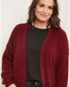 Cardigan Juliette rouge bordeaux