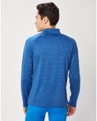 Pull technique col zippé Sesvenna bleu