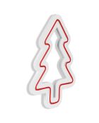 Néon LED décoratif mural Christmas Pine rouge - 21x30 cm
