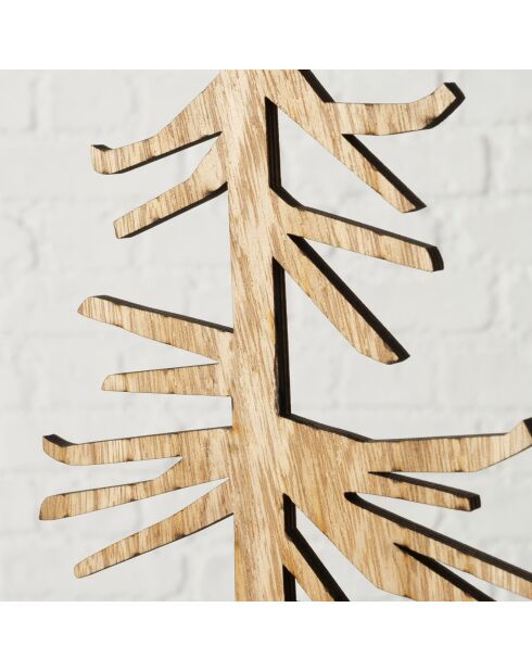Arbre de Noël à poser Siljan naturel/noir - 20x5.5x54 cm