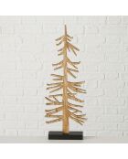 Arbre de Noël à poser Siljan naturel/noir - 20x5.5x54 cm