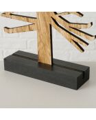 Arbre de Noël à poser Siljan naturel/noir - 20x5.5x54 cm