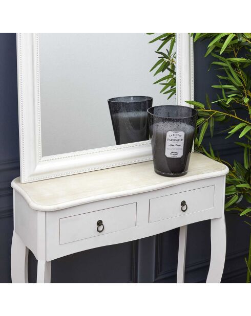 Bougie parfumée Musc Blanc grise - 125h