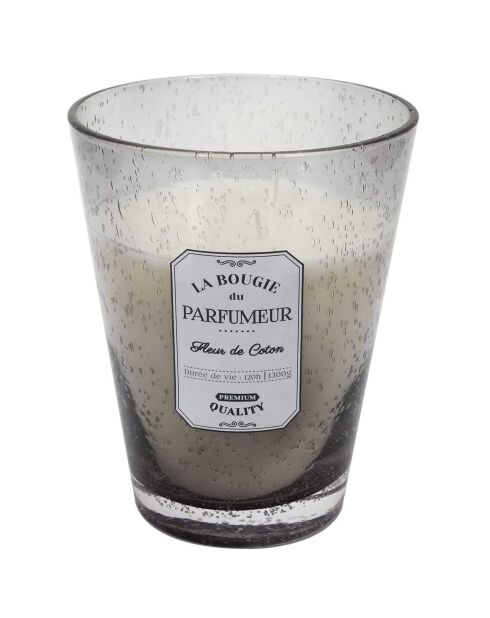 Bougie parfumée Fleur de coton grise - 125h