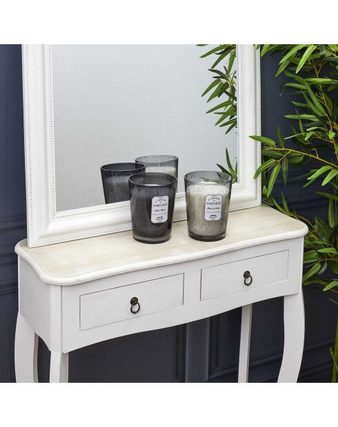 Bougie parfumée Fleur de coton grise - 80h