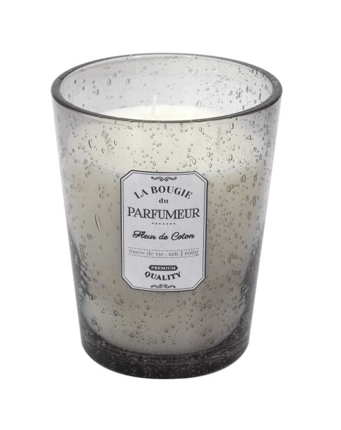 Bougie parfumée Fleur de coton grise - 80h