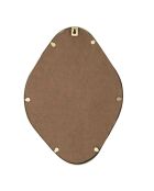 Miroir déco contour doré losange cuivre - 25x34 cm