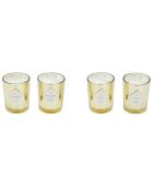 4 Bougies parfumées Figue/Orchidée Blanche doré/blanc/noir - 19h