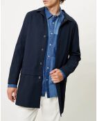 Imperméable Bimatière bleu marine