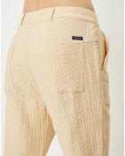 Pantalon fluide Shashiko Travel Gauff beige clair