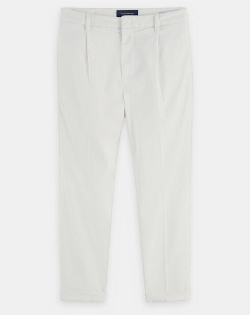 Pantalon chino Pince léger blanc