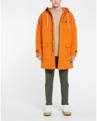 Parka matelassée à capuche Sherpa orange