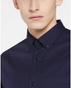 Chemise Regular Fit Twill bleu foncé