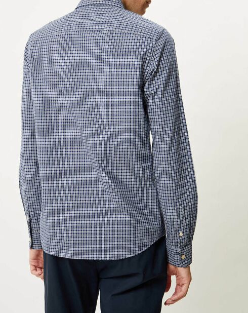 Chemise Regular Fit à carreaux bleu/blanc