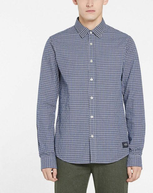 Chemise Regular Fit à carreaux bleu/blanc