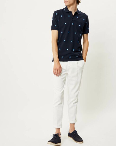 Polo Regular Fit Mini Bear bleu marine