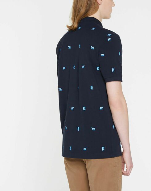 Polo Regular Fit Mini Bear bleu marine