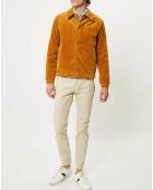 Blouson en Velours Sherpa camel