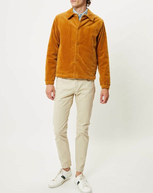 Blouson en Velours Sherpa camel