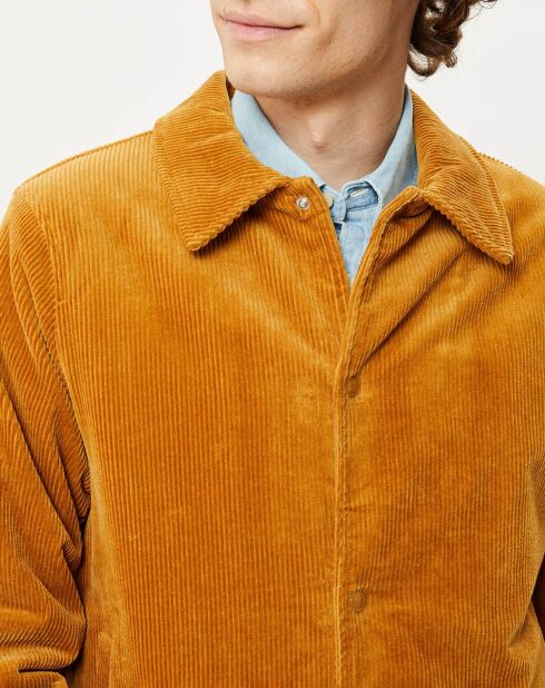 Blouson en Velours Sherpa camel