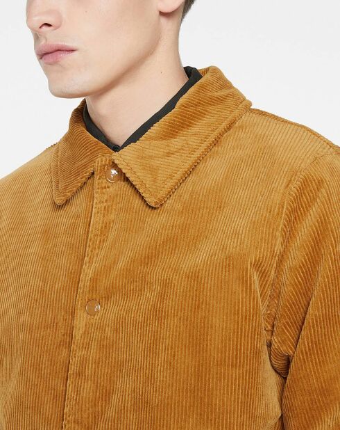 Blouson en Velours Sherpa camel