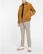 Blouson en Velours Sherpa camel