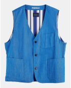 Gilet de Costume bleu vif