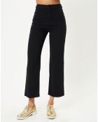 Pantalon droit Crop noir