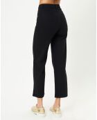 Pantalon droit Crop noir