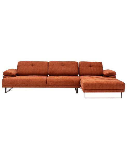 Canapé d'angle droit Mustang orange - (314x174)x83x45 cm