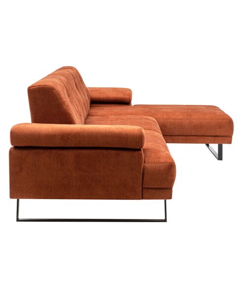 Canapé d'angle droit Mustang orange - (314x174)x83x45 cm