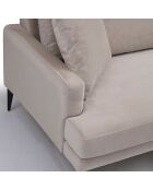 Canapé 2 places Papira 2  beige - 175x90x88 cm