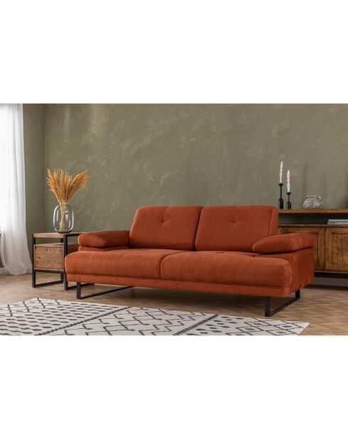 Canapé 2 places Mustang  orange - 199x99x83 cm