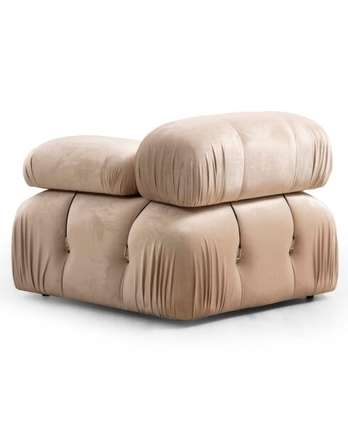 Canapé modulable avec pouf Bubble écru - (288x190)x95x75 cm