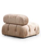 Canapé modulable avec pouf Bubble écru - (288x190)x95x75 cm