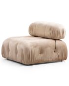 Canapé modulable avec pouf Bubble écru - (288x190)x95x75 cm