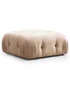 Canapé modulable avec pouf Bubble écru - (288x190)x95x75 cm