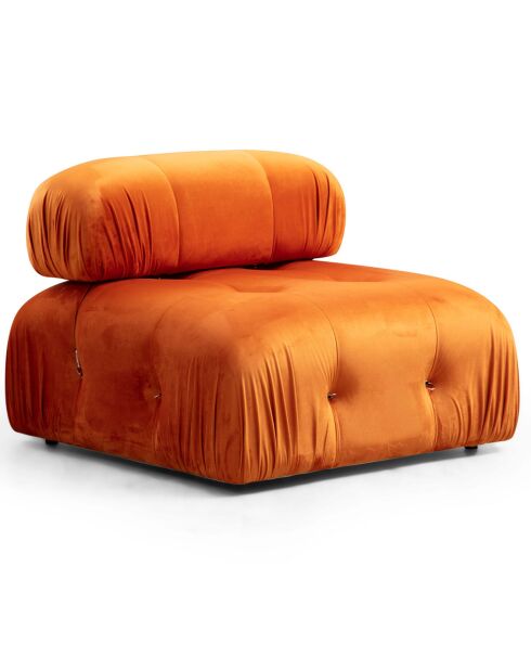 Canapé modulable avec pouf Bubble orange - (288x190)x95x75 cm