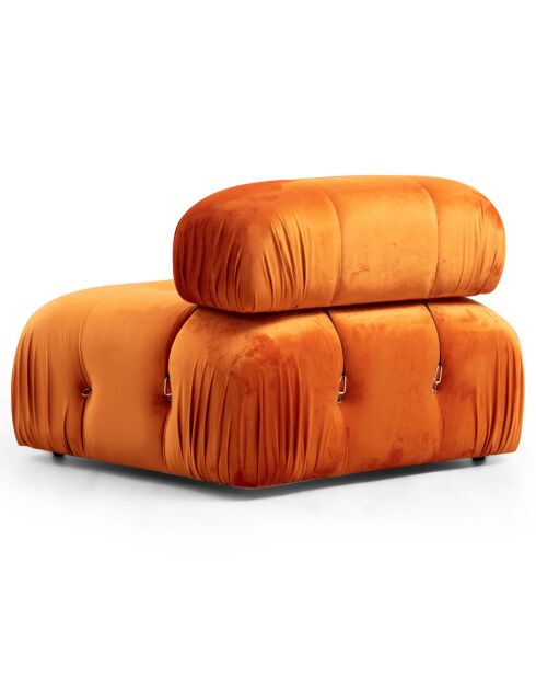 Canapé modulable avec pouf Bubble orange - (288x190)x95x75 cm