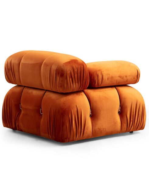 Canapé modulable avec pouf Bubble orange - (288x190)x95x75 cm